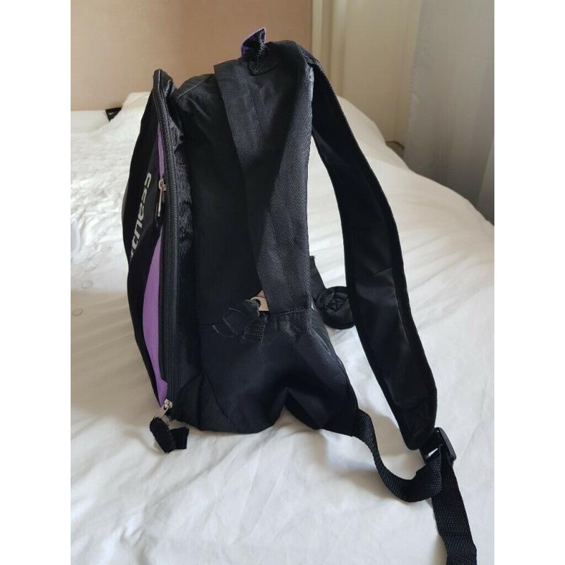 LA Fitness Backpack, Black and Purple, Unused