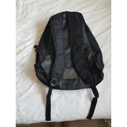 LA Fitness Backpack, Black and Purple, Unused