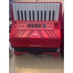 Roland FR1X piano accordion with case