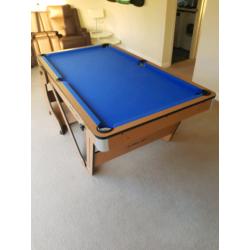 Riley folding pool table and dart board