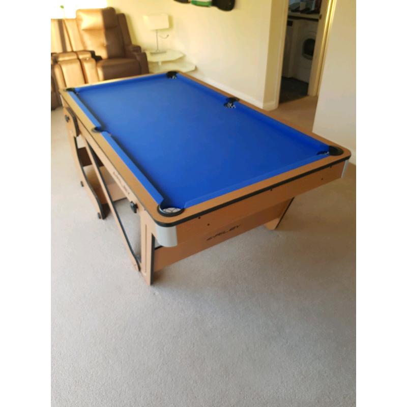Riley folding pool table and dart board