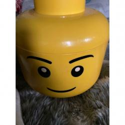 Lego head storage tub