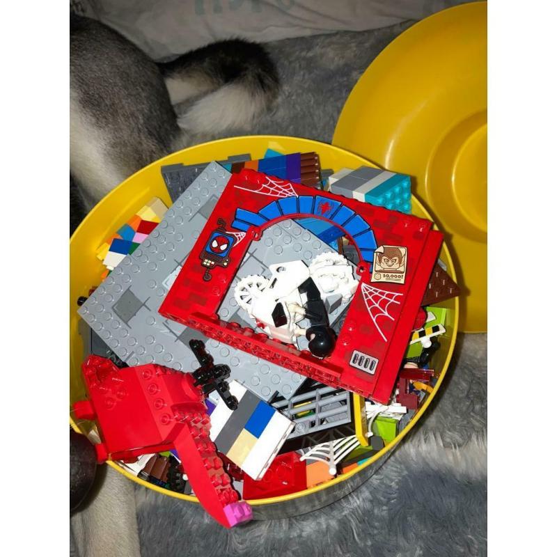 Lego head storage tub