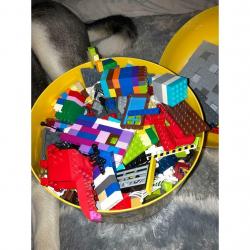 Lego head storage tub