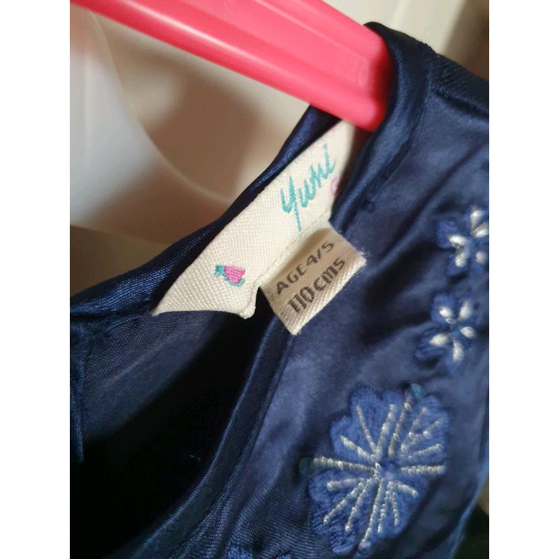 Navy occassion dress by Yumi aged 4-5