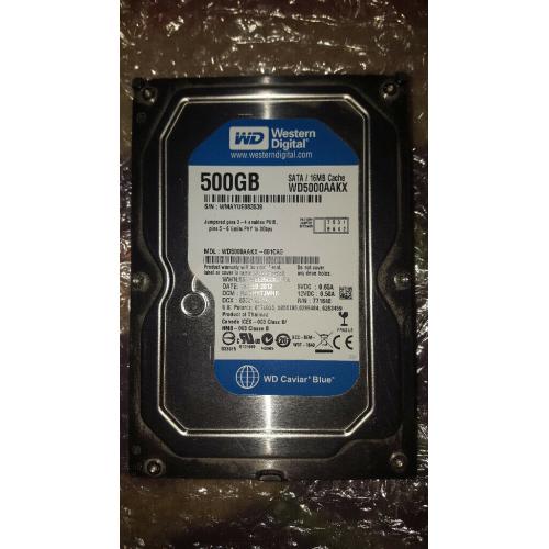 used 500gb Western Digital Caviar Blue 7200 RPM (WD5000AAKX)