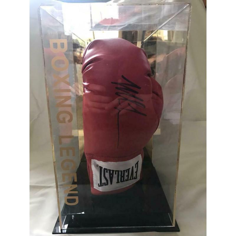 Mike Tyson signed glove