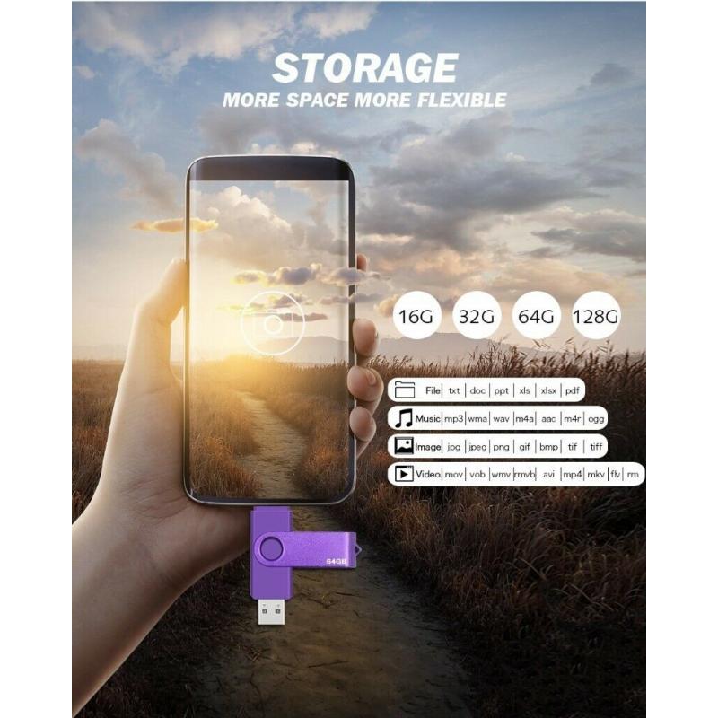 USB Flash Drive Type C OTG for Android Samsung, Sony, Huawei, Google