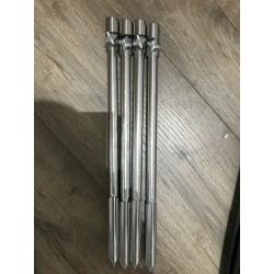 MATRIX ROCK SOLID QUADRA POINT BANK STICKS 13" x 4 CARP FISHING TACKLE