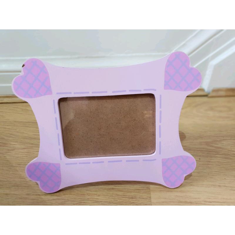 Girls wooden photo frame