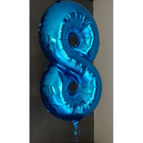 Number 8 Foil Helium Balloon