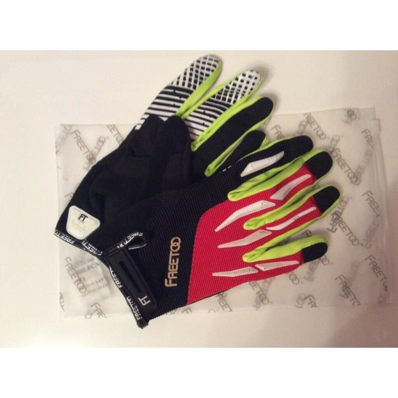 FREETOO Cycling gloves, Summer lightweight touchscreen Mountain bike gloves- in large.