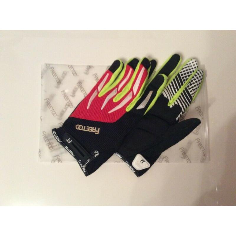 FREETOO Cycling gloves, Summer lightweight touchscreen Mountain bike gloves- in large.