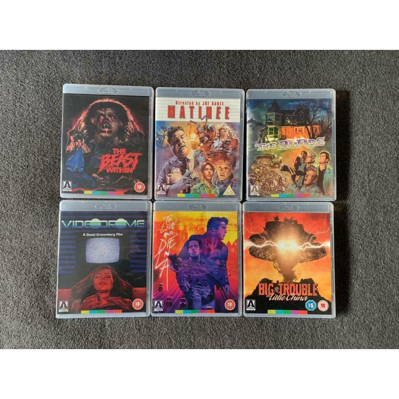 Arrow video Blu-Ray Bundle (mint condition)