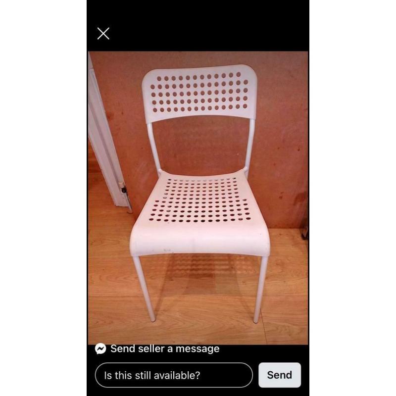 Plastic IKEA chair