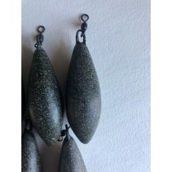CARP FISHING LEADS - Four ounce coated leads - 4oz Zipp style leads