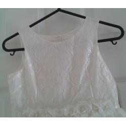 Marmellata Kids Beautiful White Dress great for Party or Wedding - Age 7