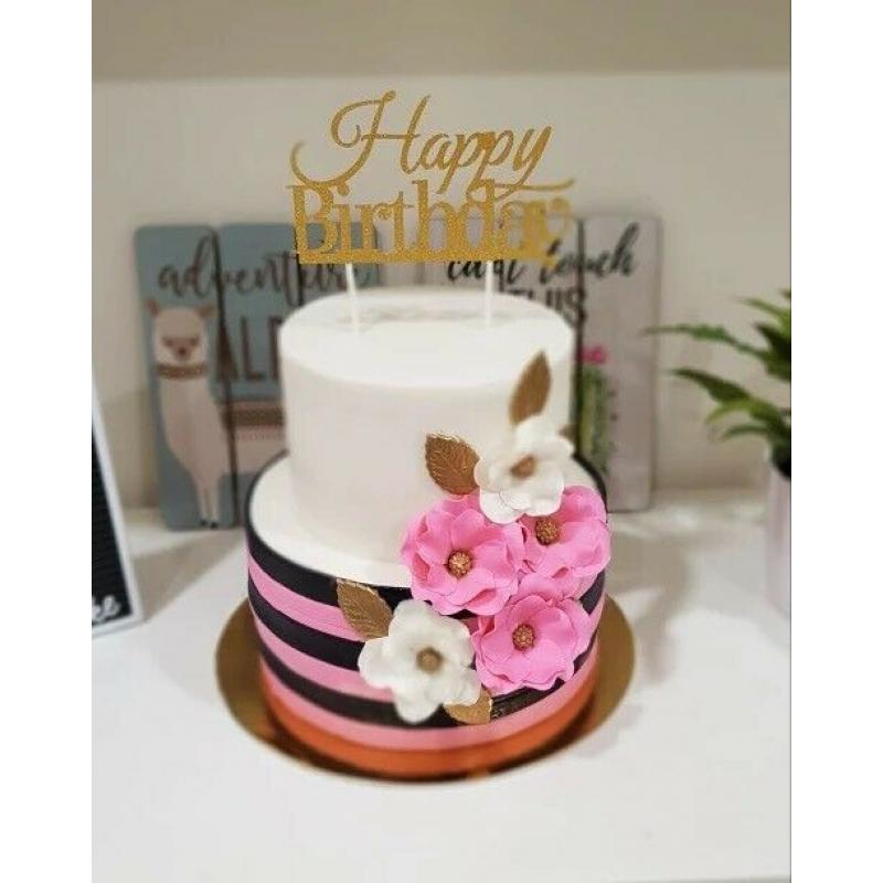 Cake Topper HAPPY BIRTHDAY