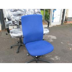 Office reception or typist chairs in blue A1 like condition (yes it's available)