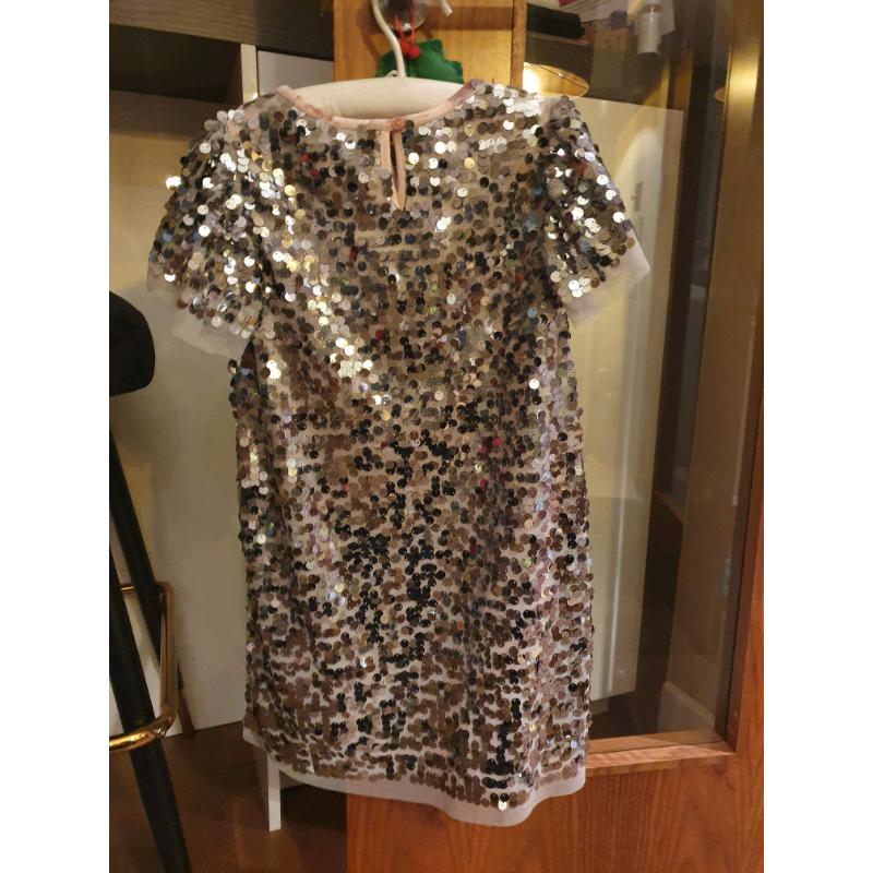 Girls M&S Sparkly Dress 7-8yrs Immaculate Condition