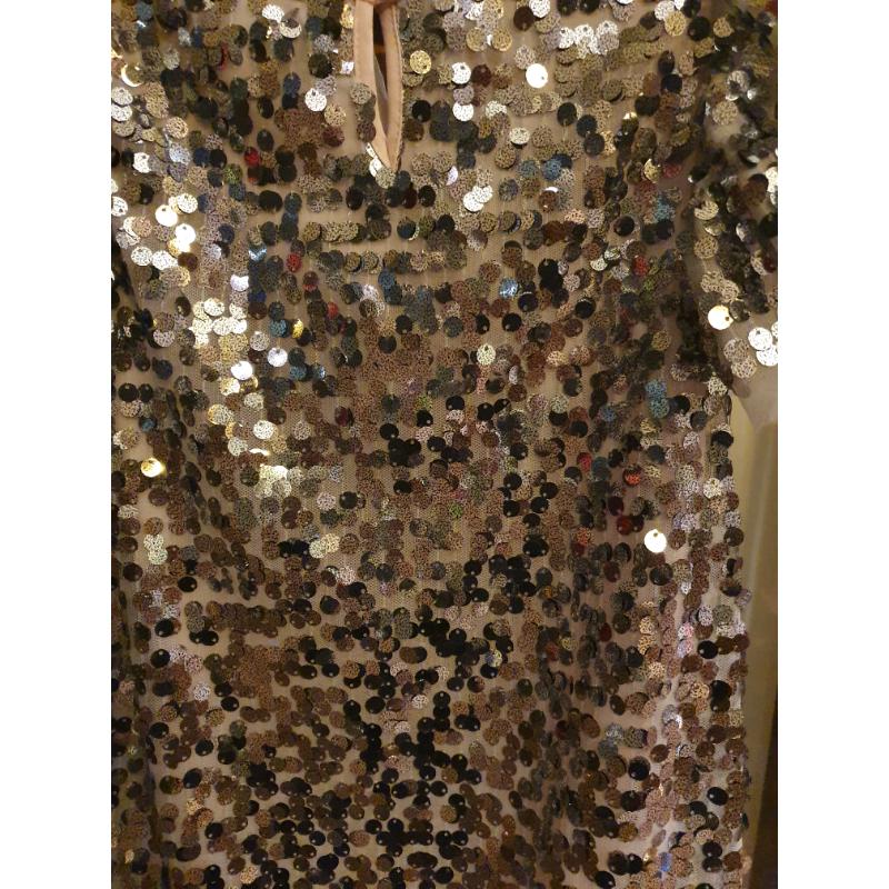 Girls M&S Sparkly Dress 7-8yrs Immaculate Condition