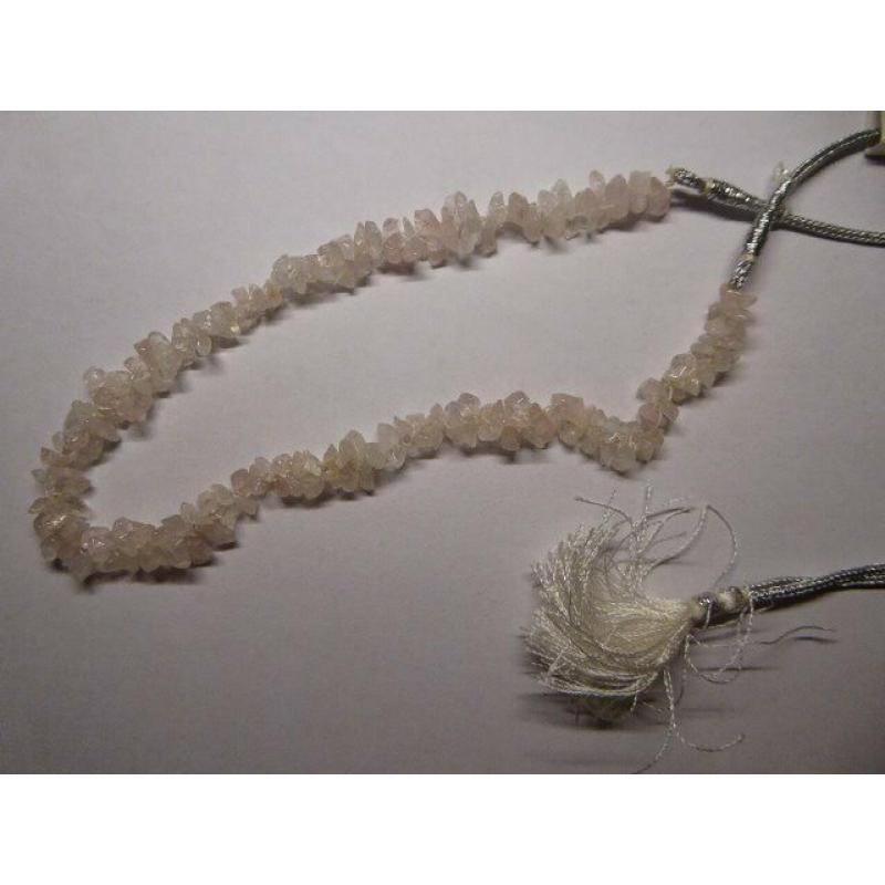 OASIS semi precious rose stone chip necklace, 16 inch adjustable - NEW