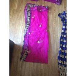 Asian navy blue full dress
