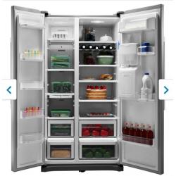 Samsung RS3000 RS52N3313SL American Fridge Freezer - Clean Steel - A+ Rated