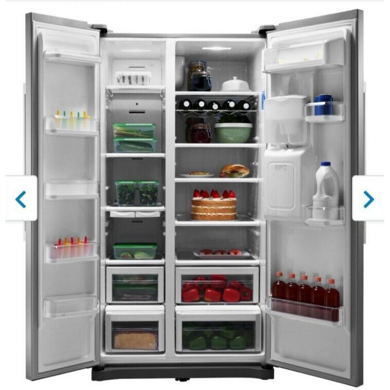 Samsung RS3000 RS52N3313SL American Fridge Freezer - Clean Steel - A+ Rated