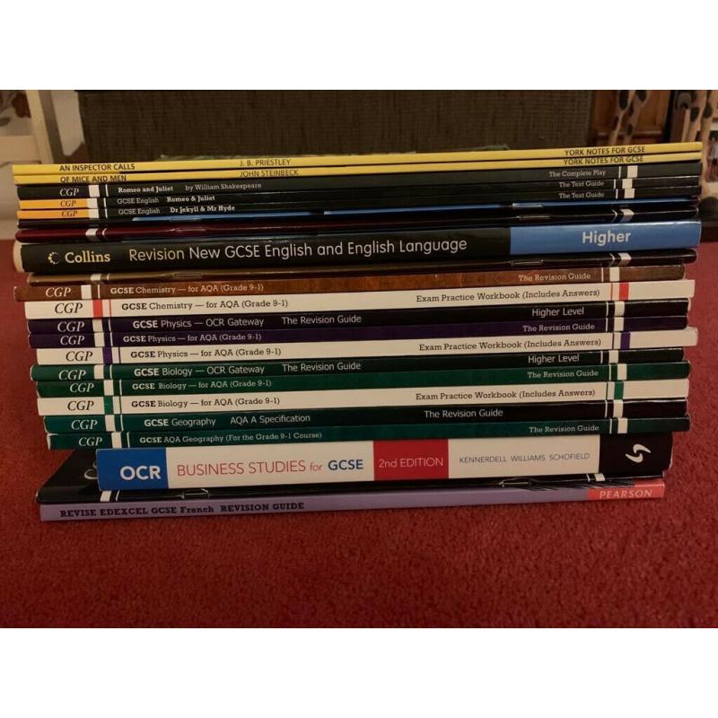 GCSE Revision Guides- Various Subjects