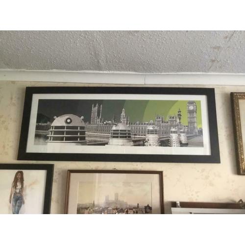 DR who Darleks in London print 40in 12in