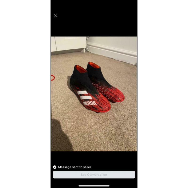 Adidas predator mutator 20.1 FG size 5 football boots