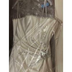Ivory Satin Wedding Dress