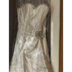 Ivory Satin Wedding Dress
