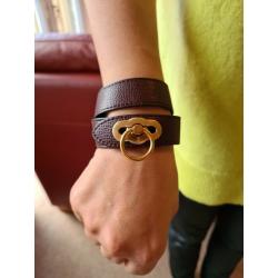 MULBERRY bracelet - DOUBLE WRAP - CLASSIC GRAIN LEATHER