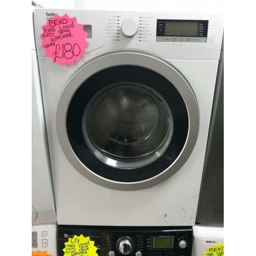 Beko white 10kg load 1400 spin washing machine
