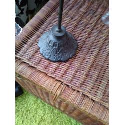 LOVELY METAL/GLASS CANDLE HOLDET