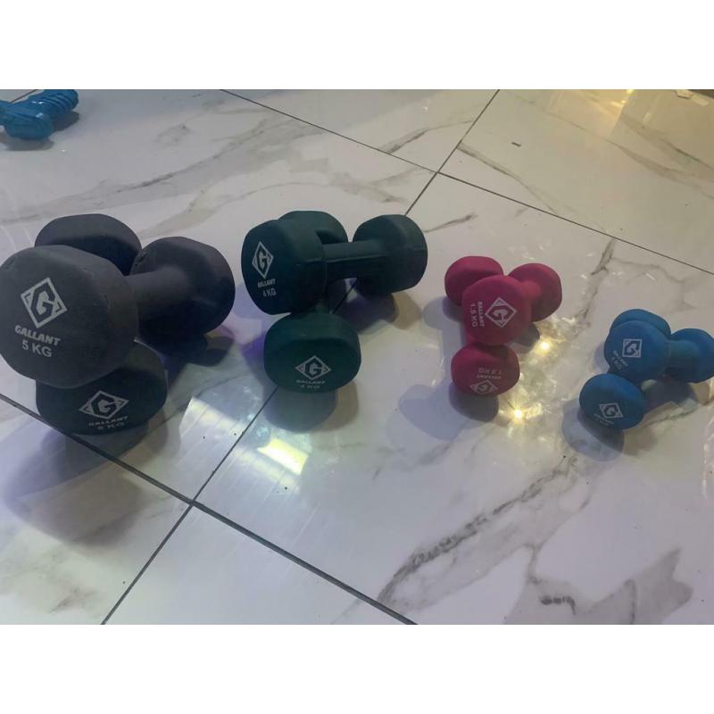 Brand new 23 kg total weights Dumbells set