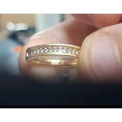 18k diamond half eternity ring open to sensible offers
