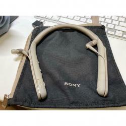 sony noise cancelling wireless earphone wi1000x beige
