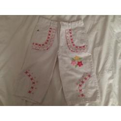 Girls 3/4 length jeans age 5-6yrs