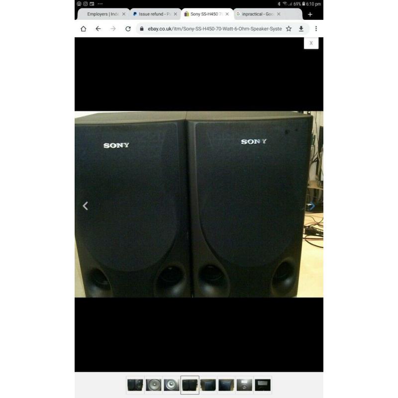 Kenwood KA-3020 Stereo Amplifier & 2 Sony SS H45 Speakers