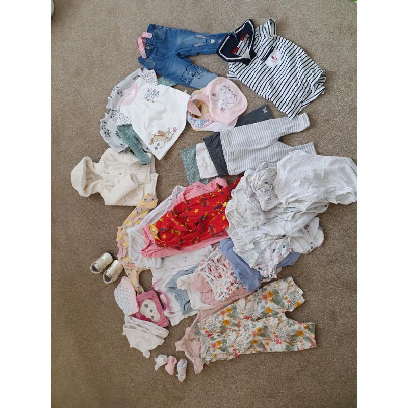 OFFERS WELCOME Baby girl clothes bundle 120 items 0-9months