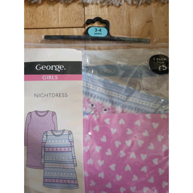 Pending BRAND NEW nighties & Pj's 3-4yrs