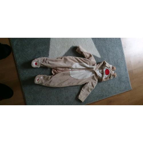 Baby Xmas pramsuit/babygrow
