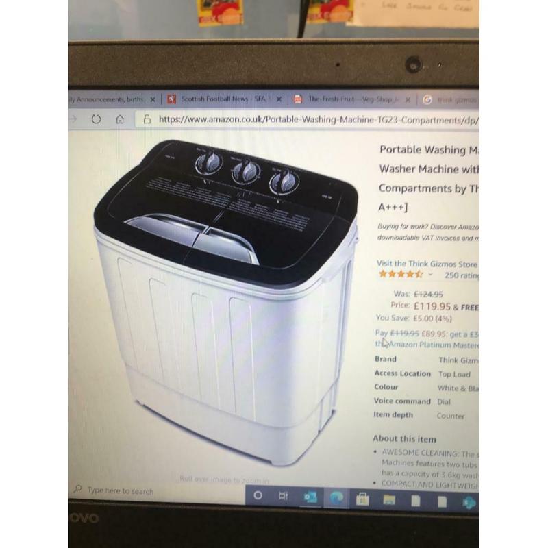 Portable washing machine dryer still in box