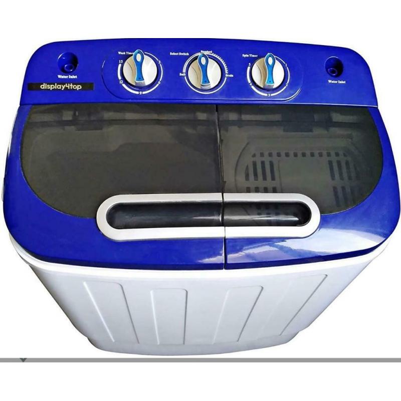 Portable Compact Mini Twin Tub Washing Machine & Spin cycle 3.6 washer & dryer