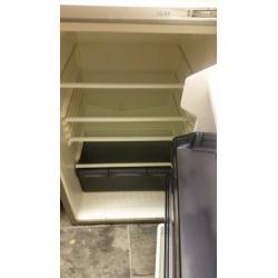 Swan undercounter silver fridge
