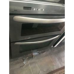 Stainless steel new world 70cm by 60cm integrated grill & gas ovens good condition with guarantee
