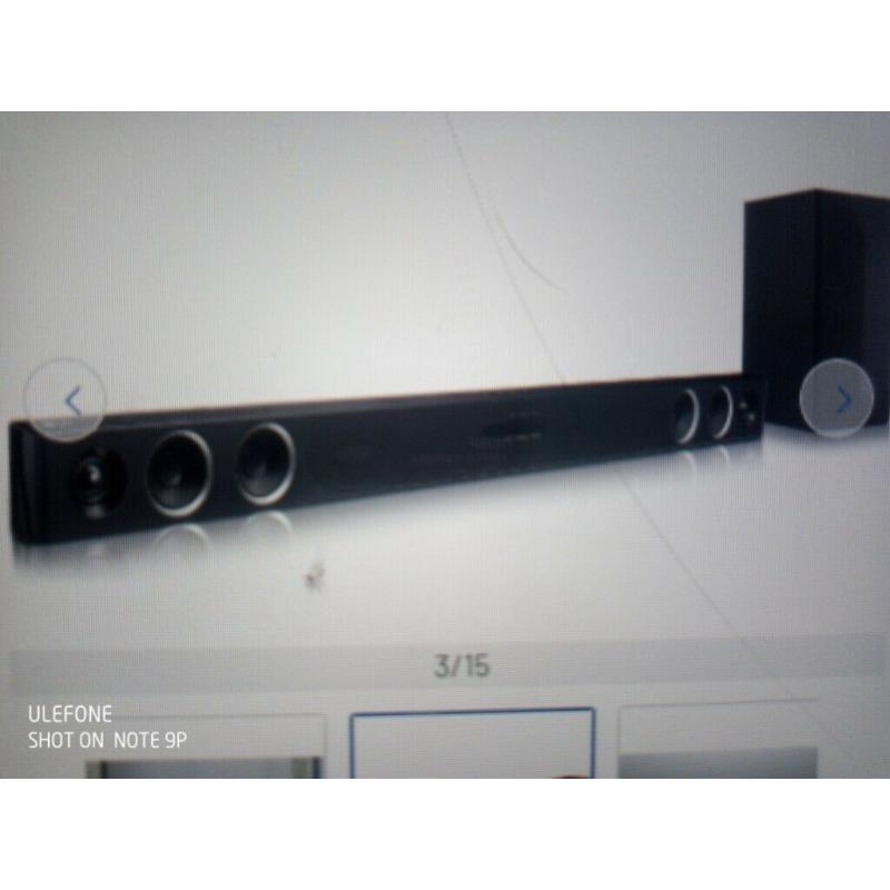 LG 300WATT SOUND BAR WITH SUBWOOFER NEW CONDITION